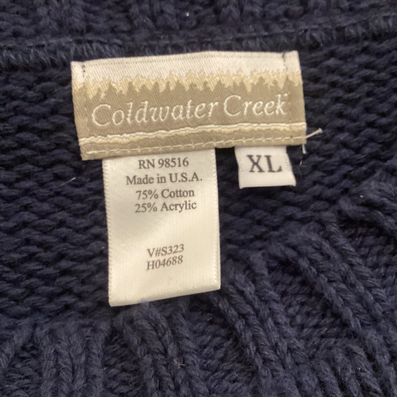 Vintage 90’s American Flag Men’s Sweater Size XL Coldwater Creek - Picture 6 of 11